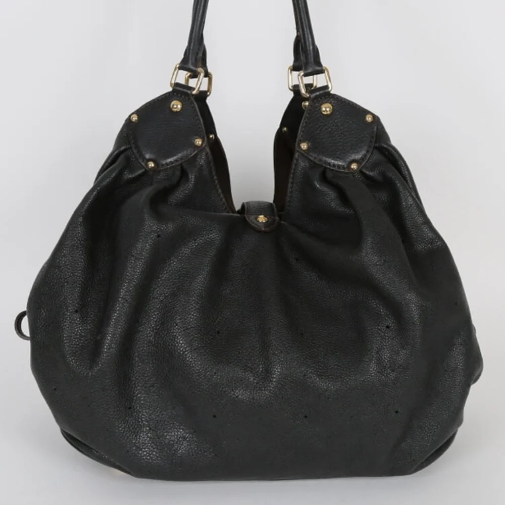 ✨LIKE NEW✨ black leather Louis Vuitton mahina XL - Picture 9 of 15